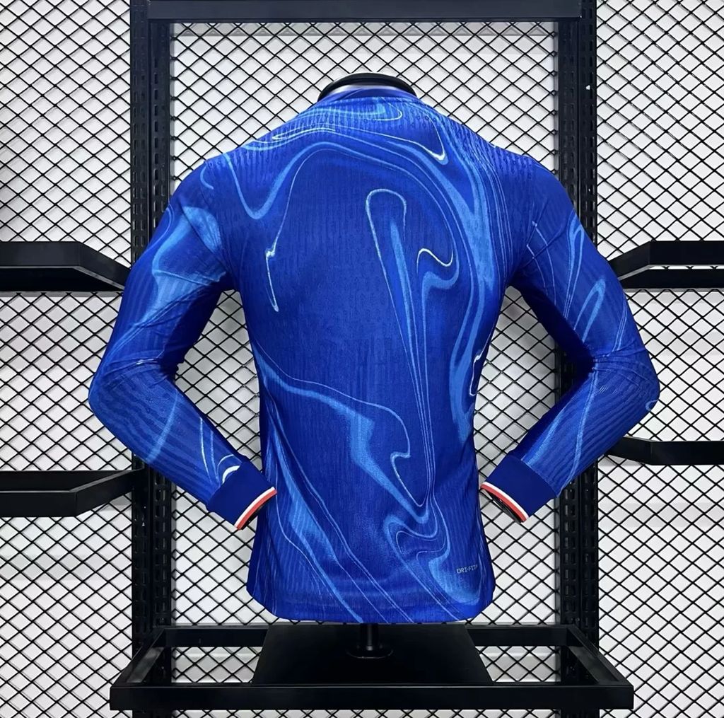 KitmmNami's tweet image. Chelsea 2024/25 Home Long Sleeves Jersey Player Version #kitmm  #Chelsea #home #Jersey