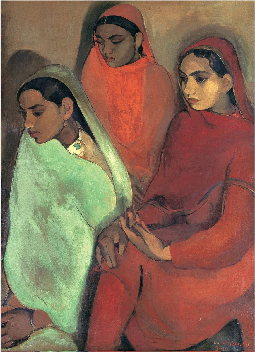 womensart1's tweet image. Indian-Hungarian artist
Amrita Sher-Gil, 
Three Girls,1935 
#womensart