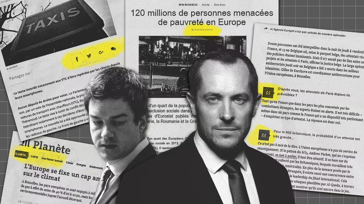 Révélations <a href="/franceinfo/">franceinfo</a> x <a href="/Cdenquete/">Complément d'enquête</a> : pour prouver aux juges l'activité de son assistant parlementaire de 2014-2015, Nicolas Bay a remis à la justice une revue de presse préparée en 2018.

Le procès des assistants FN au Parlement européen s'ouvre le 30 septembre.