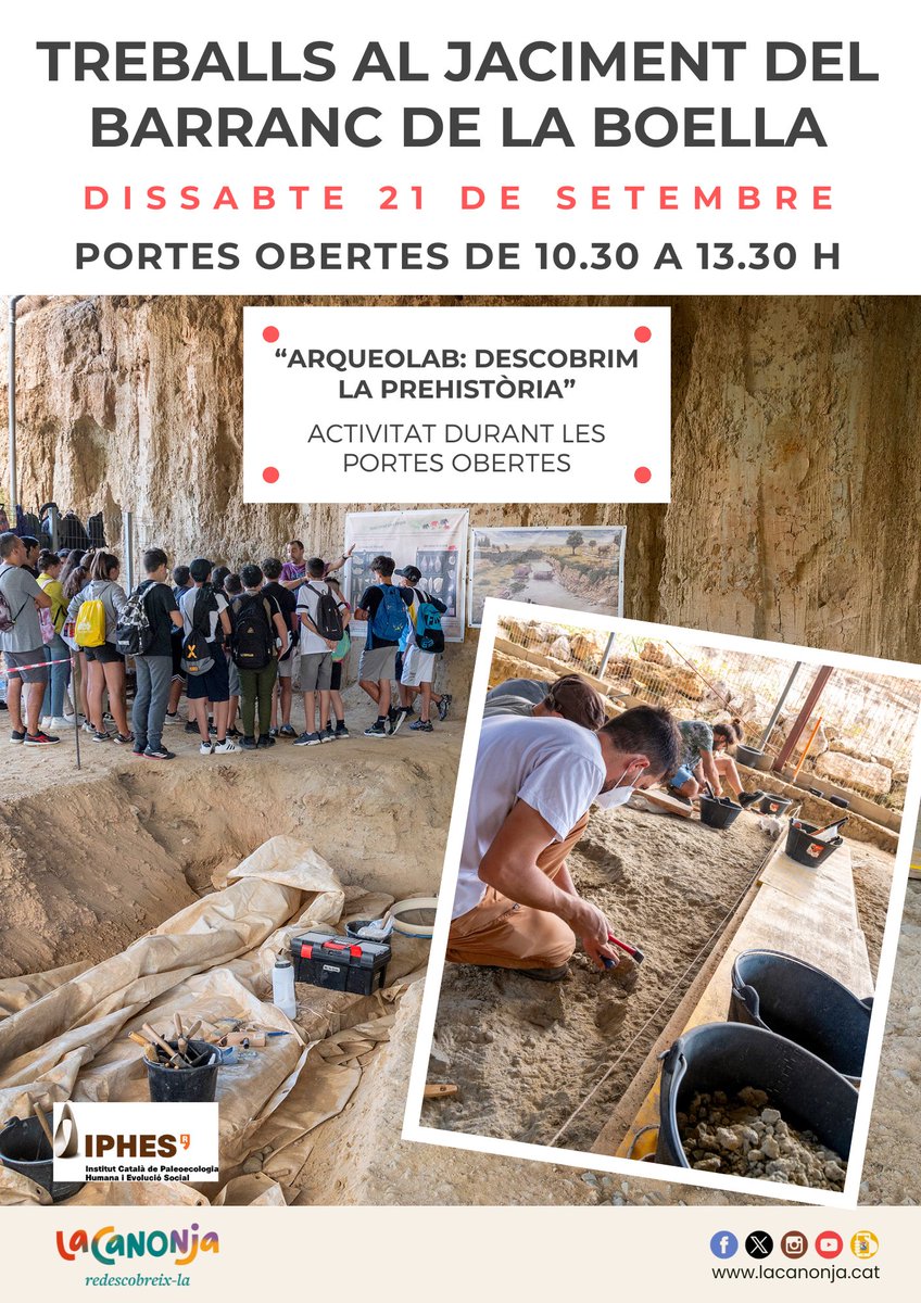 Portes obertes al Barranc de la Boella. Dissabte 21 de setembre a partir de les 10:30