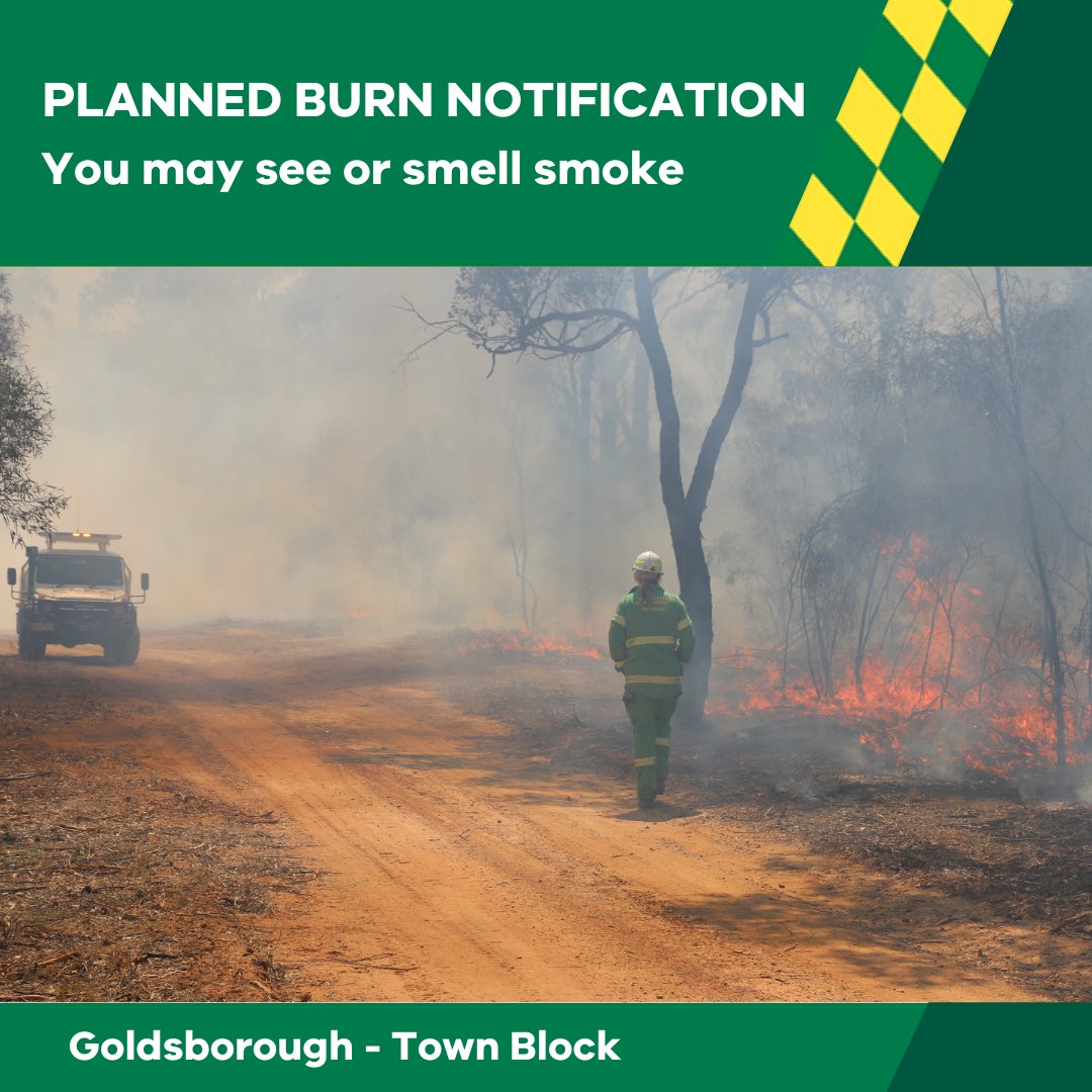 FFMVic's tweet photo. Our crews are #PlannedBurning in #Goldsborough tomorrow. You may see or smell smoke. More info at: https://t.co/ag3nlsm9EM
#FFMVic https://t.co/BQWlEO5yuT