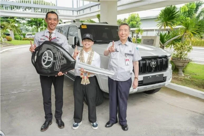 torinoracky's tweet photo. Toyota PH Turns Over Land Cruiser Prado to Two-Time Olympic Gold Medalist Carlos Yulo https://t.co/c7dTmpSMET https://t.co/MWki2GNXO8