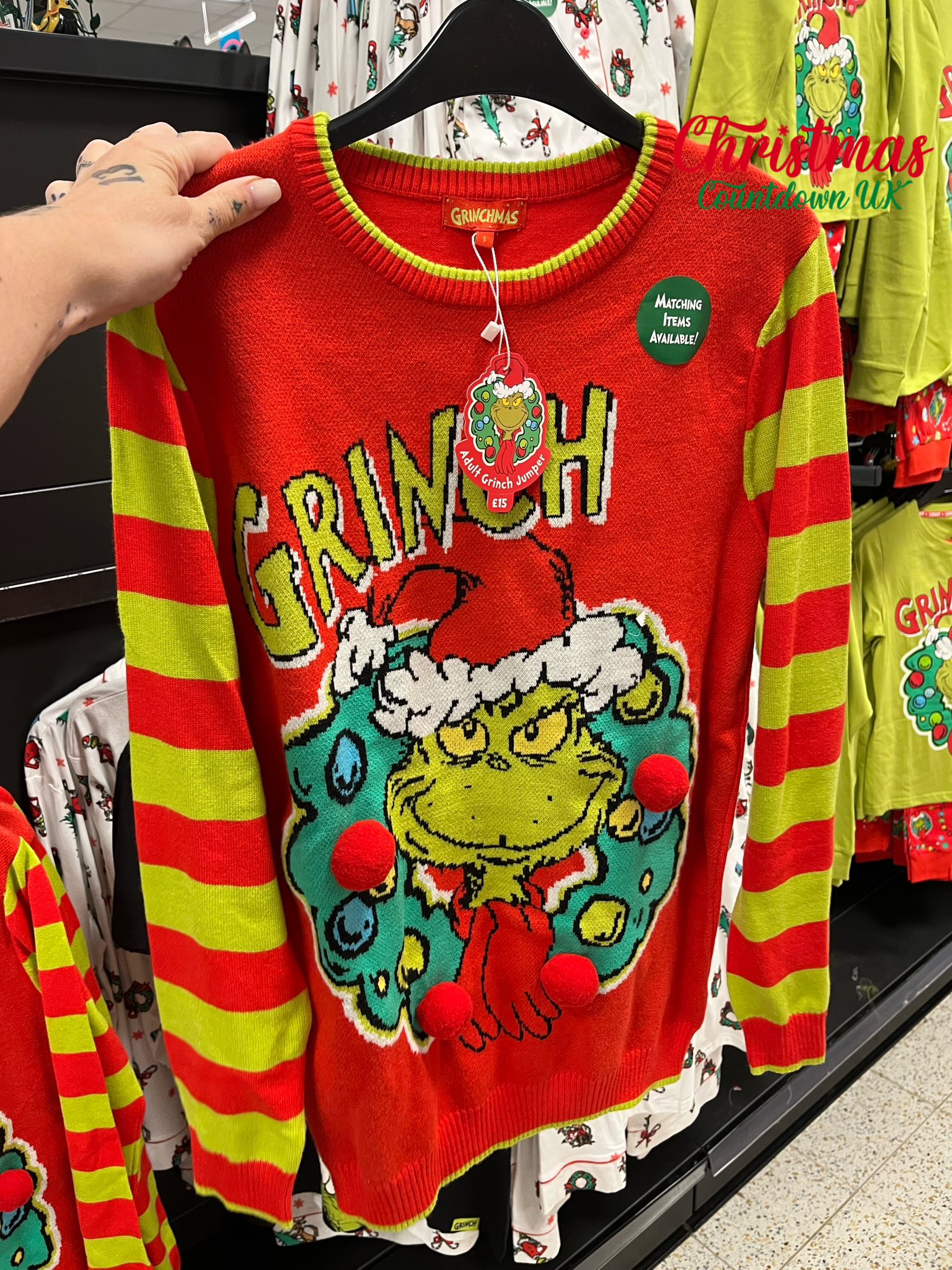 Christmas Countdown UK on X GRINCH Christmas Jumper now at Home Bargains https t Sm8iW7559h X