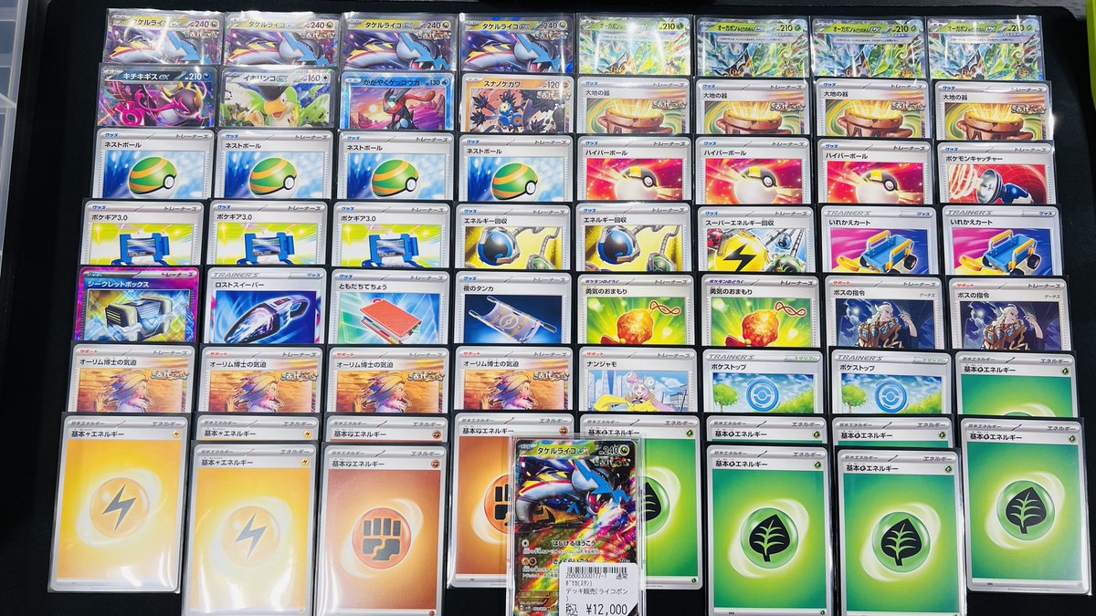 ポケカ デッキ販売 ⚡️『ライコポン』🌱 なんと…！￥12000‼️ ショー