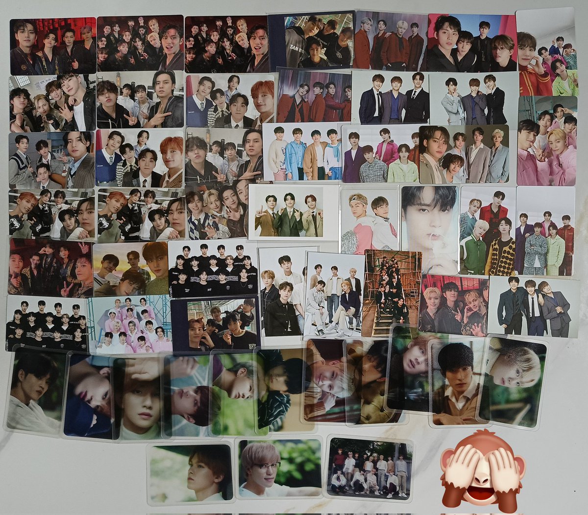 #SiriOnhands
SEVENTEEN ASSORTED PHOTOCARDS 
- 288 phtocards in total ( aprox 34₱ each) 
- 10,000₱ + lsf 

- only selling as set ‼️
SENSI X

• mod: ssd jnt flash 
• dop: Sept 30

Reply mine