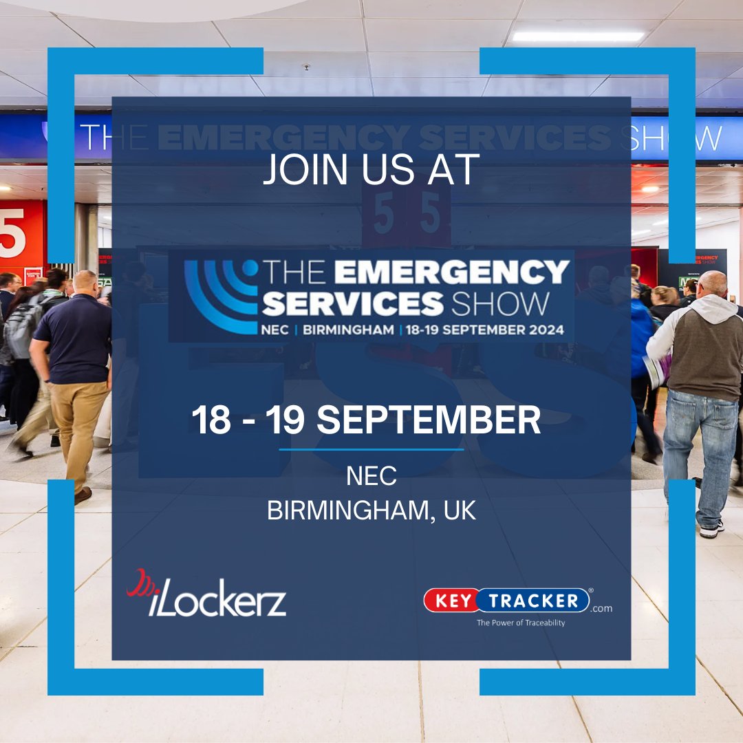 The iLockerz team will be at the Emergency Services Show at the NEC, Birmingham on 18- 19 September 2024🗓️

Come and say hello👋 
We will be on the KeyTracker Stand: 5/A170

#weareilockerz #smartlockers #emergencyservicesshow #emergencyservices