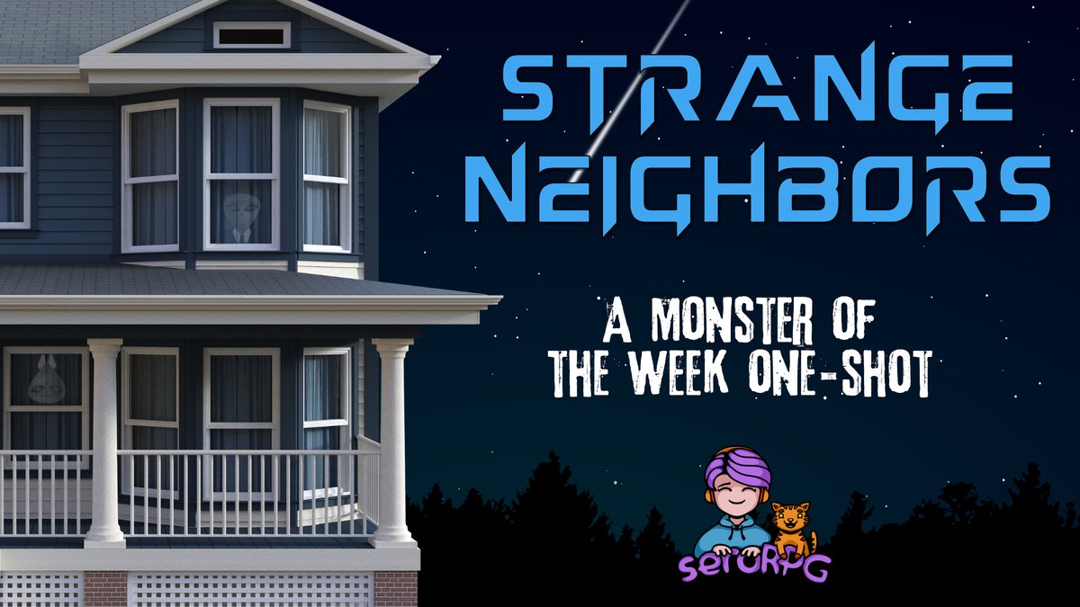 There's something strange going on in the neighbourhood. People aren't quite who—what—they seem...

Join us for an Animorphs inspired Monster of the Week one-shot this Friday from 8pm EDT / 5pm PDT (Saturday 12noon NZT) twitch.tv/seroRPG