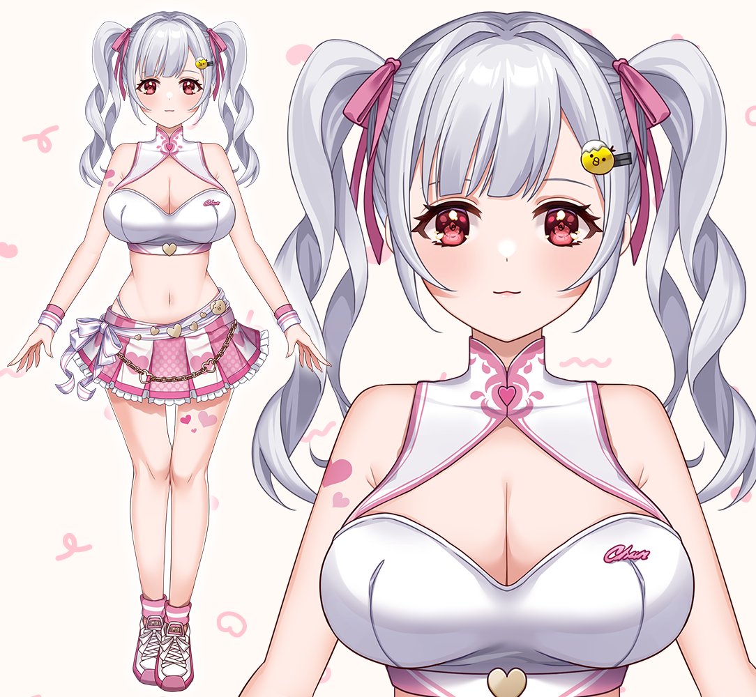 「天木纯ちゃんの新衣装をお仕立てさせていただきましたデザイン担当はゴマねこさん(#」|七瀬ここあ☕️コミティアA-10bのイラスト