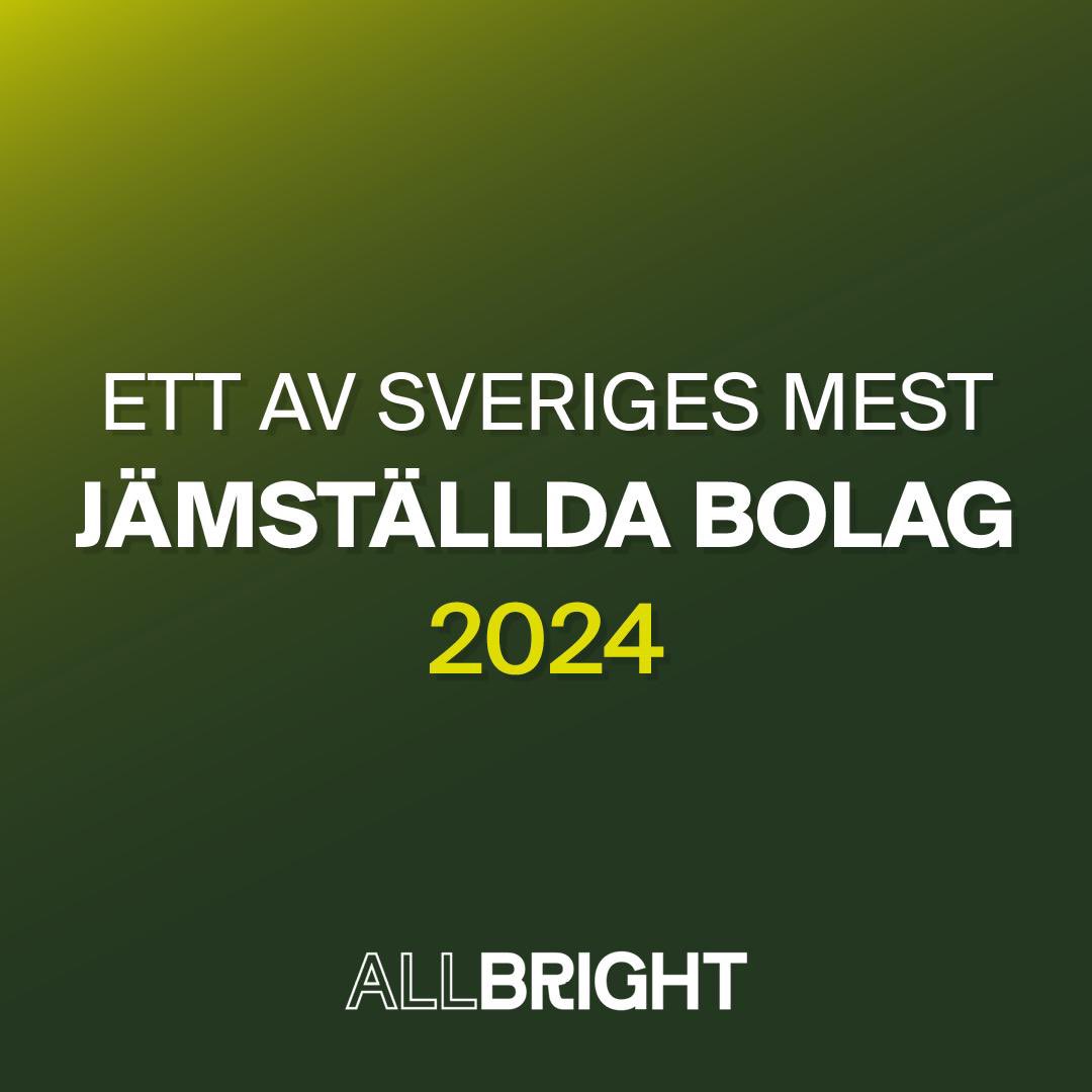 <a href="/Ambea_/">Ambea</a> är åter igen med på <a href="/AllBrightSwe/">AllBright</a> gröna lista som ett utav Sveriges mest jämställda bolag. Vi är glada för detta kvitto och tänker inte sluta här. Vi fortsätter jobba aktivt för jämställdhets- och mångfaldsfrågor i hela organisationen och alla våra länder.
