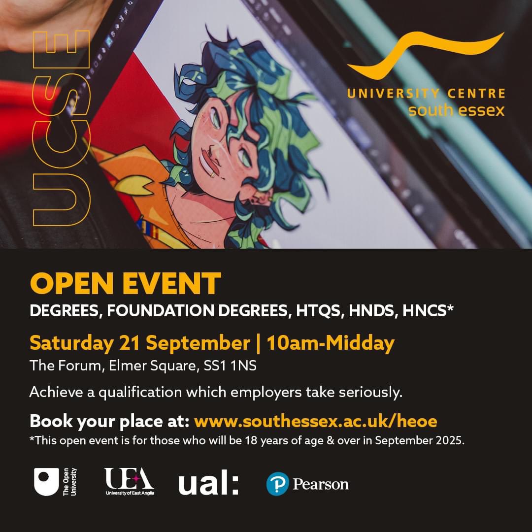 Ready to take the next step in your journey? Join us at our HE Open Event this Saturday!

Don’t miss out, your future starts here! 

Register and find out more here:
bit.ly/47p3LGJ