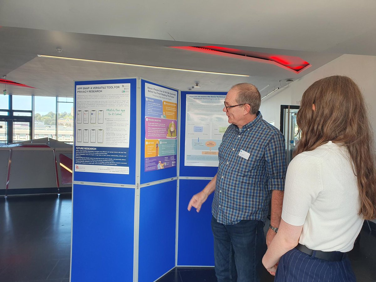 CyberSecCDT's tweet image. A few snaps from our Cyber Security CDT Student Showcase today at MShed, featuring poster presentations from our students to industry and academic partners, and colleagues