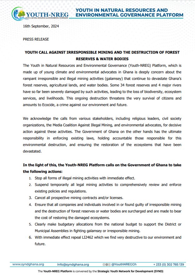 THIS IS OUR VOICE 
#SaveourwaterNow
 #EndGalamseyNow