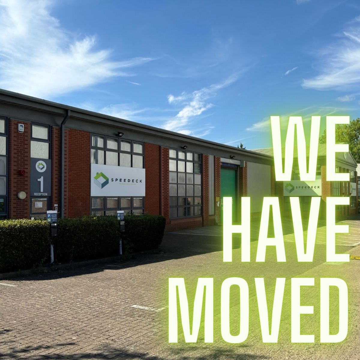 Speedeck's tweet image. We&apos;ve officially relocated to a brand new office! 🌟
Our new address is:
🏢Unit 1, Circle Business Centre, Blackburn Road, Houghton Regis, Dunstable, LU5 5DD.
#NewOffice #Growth #UKProjects #construction #officemove #newbeginnings