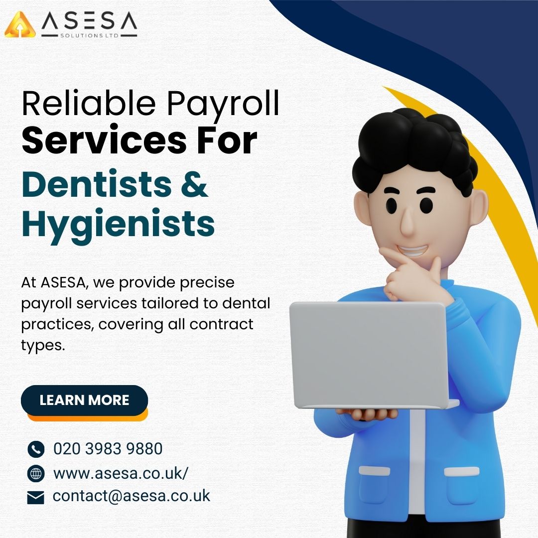 asesasolutions's tweet image. Tired of dental payroll headaches? 🦷
Let ASESA be your solution! We offer precise payroll services tailored to your unique practice needs.
.
.
#dentalpayroll #payrollservices #asesasolutions #dentalpractice #dentalhygiene #PayrollPerfection #BusinessSuccess