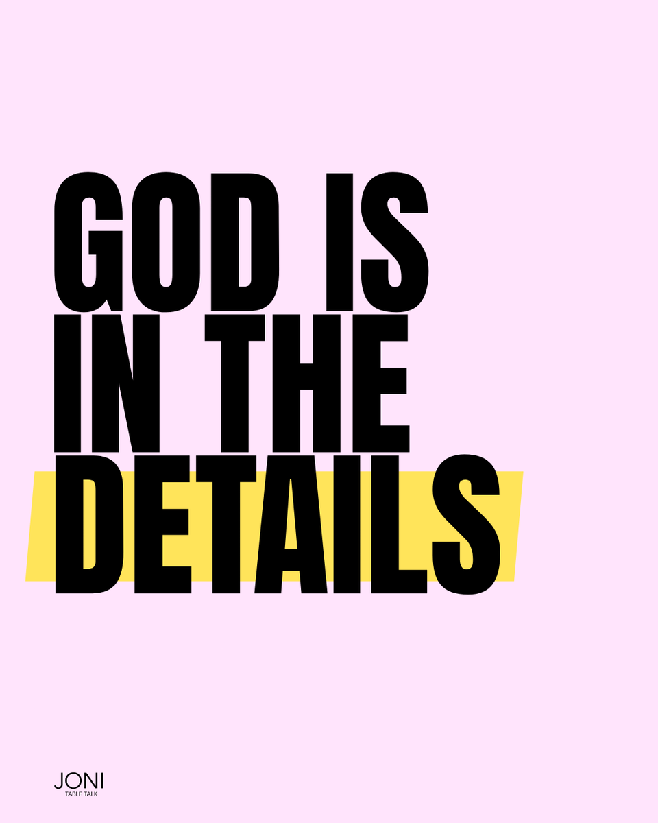DaystarJoni's tweet photo. We can always find God in the details of the big picture! Sometimes we can miss out on what God is doing along the way if we don’t take the time to pause and look for Him. 

"The Lord directs the steps of the godly. He delights in every detail of their lives.” - Psalm 37:23 https://t.co/HlWC0Drmuh