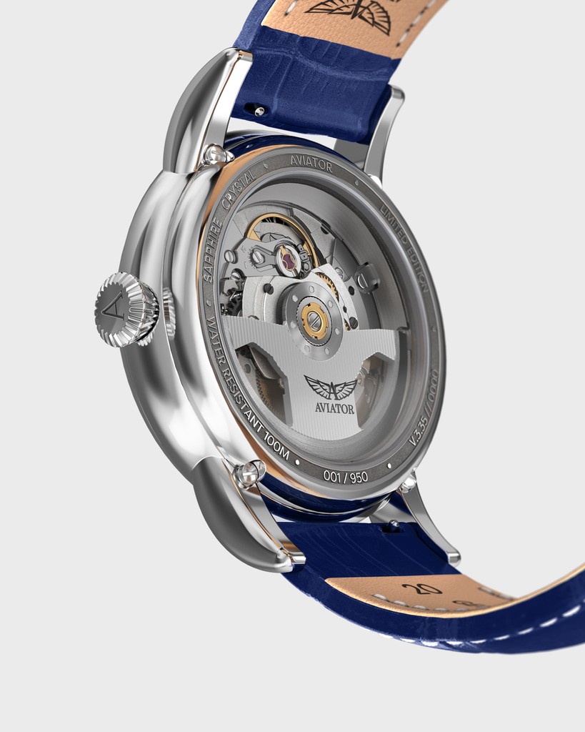 aviatorwatch's tweet photo. Powered by a Swiss Automatic Movement, the AVIATOR Douglas Day Date 41 features the Caliber AV-1000 with a 41-hour power reserve. Its striking blue dial is enhanced by SuperLuminova Roman numerals and indexes, ensuring readability in any light.
#aviatorwatch #pilotwatch https://t.co/05Ahh9cbMB