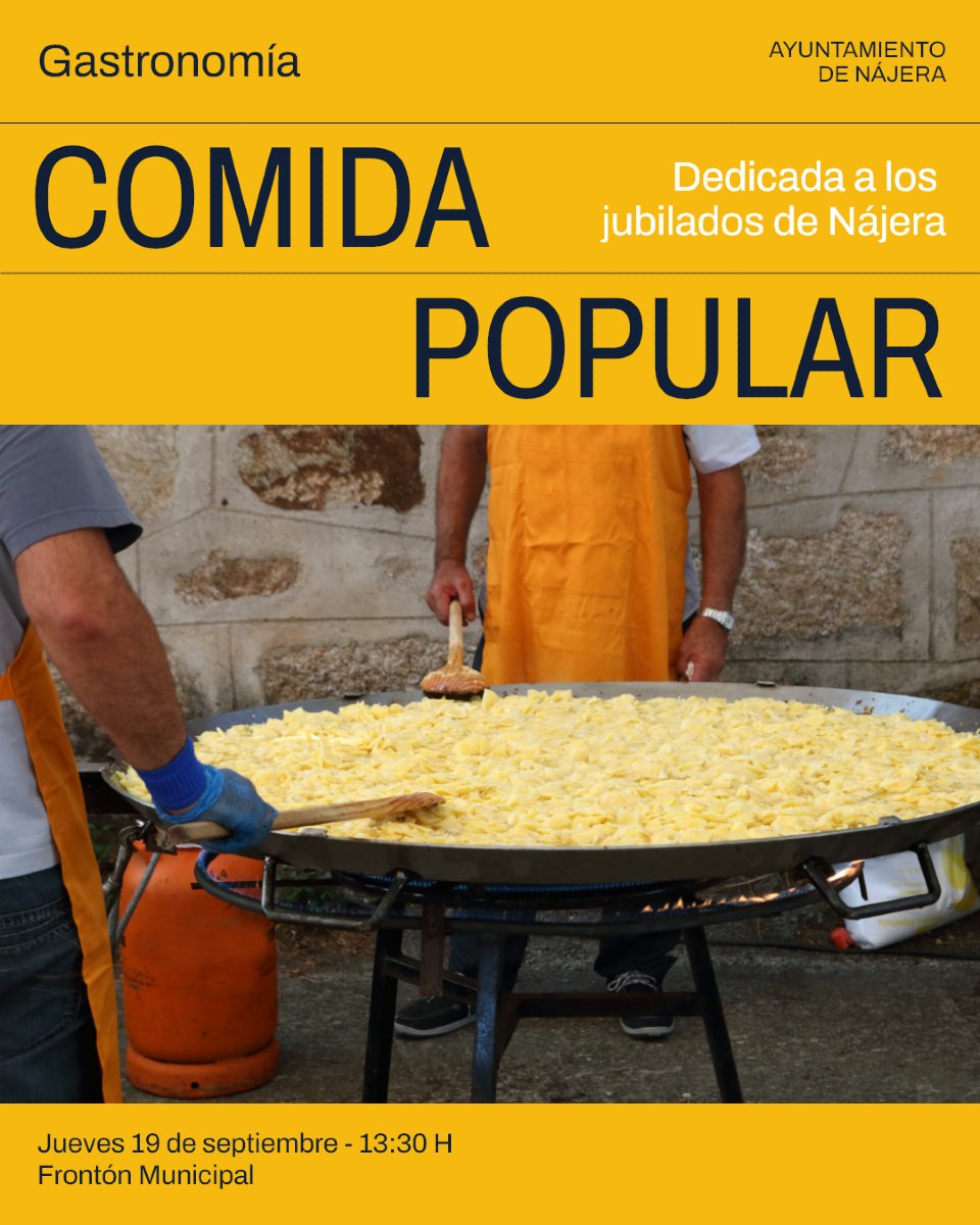 Comida popular llena de honores 🎖️

#Nájera #AytoNájera #EventosNájera #LaRioja