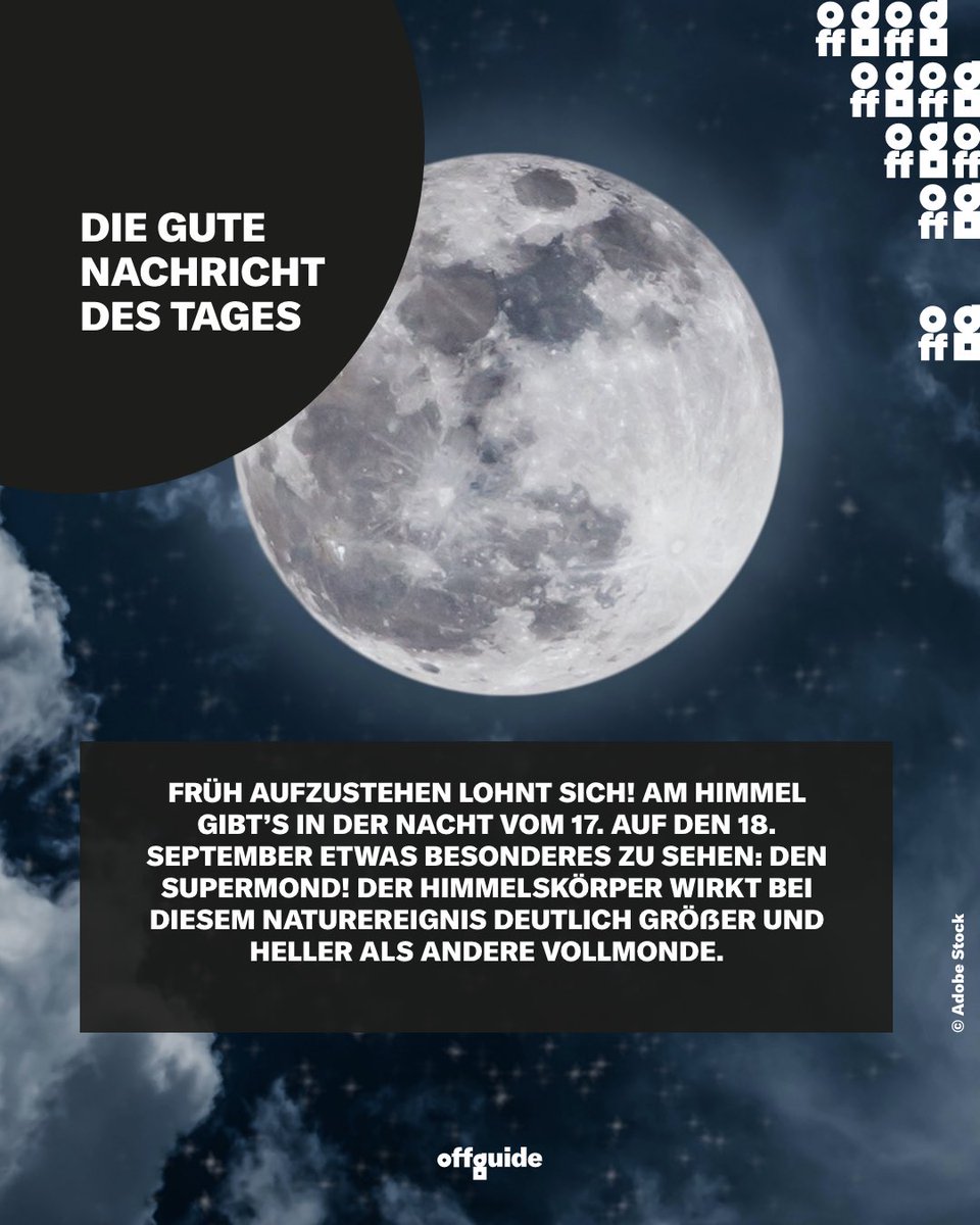 offguide's tweet image. Der Supermond ist ein ziemlich seltenes Phänomen und konnte das letzte Mal 2023 gesehen werden. Dabei kommt der Mond der Erde besonders nahe und erscheint größer und heller als bei einem Vollmond.
#supermond #essenruhr #offguide