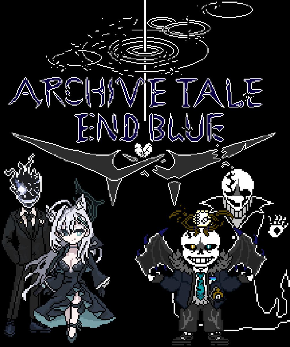 Archive Tale EndBlue 初めてオリジナルロゴ描いたけど 難しかった