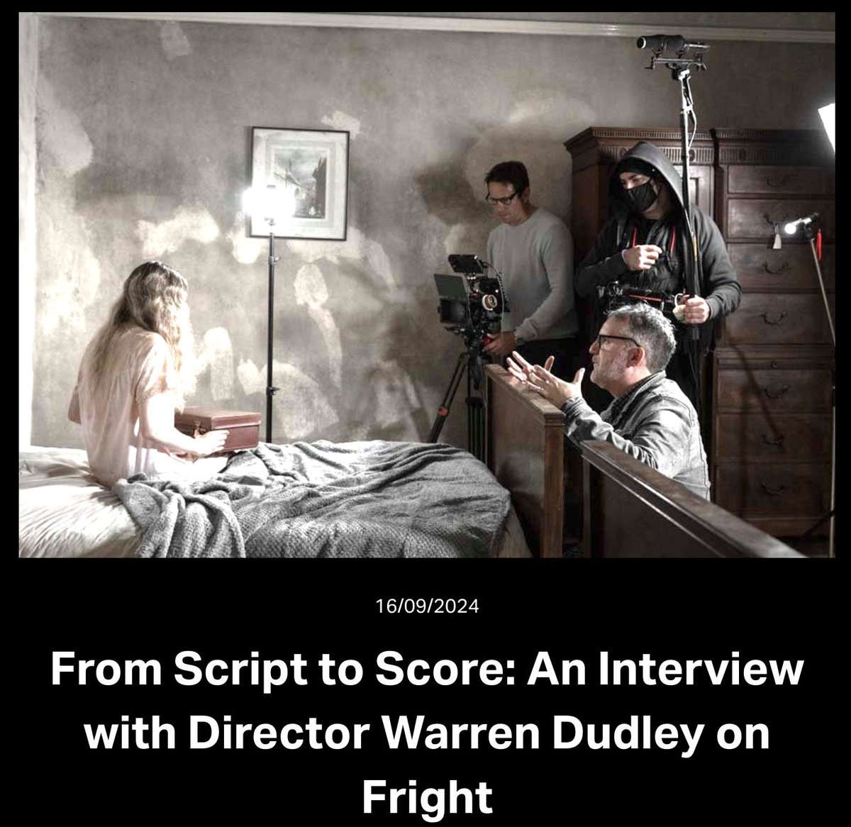 🚨 New Blog! 

🎬 Director Warren Dudley shares insights on how music shaped his horror film Fright. 

Read more here: occult-audio.com/blog/from-scri…

#FrightMovie #FilmScore #DirectorInterview #FromScriptToScore