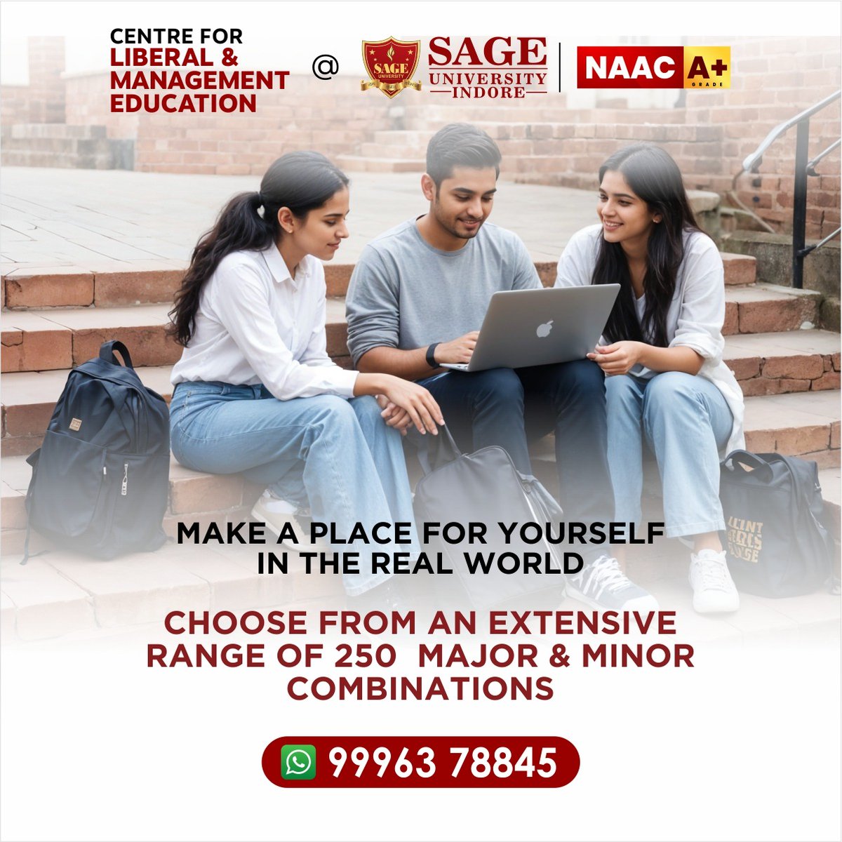 SAGE_INDORE's tweet image. Shape your future at SAGE University Indore! With 250+ major and minor combos, our Centre for Liberal &amp;amp; Management Education helps you turn aspirations into achievements. 

Apply Now-   sageuniversity.in/admission-2024/

#SAGEUniversityIndore #LiberalEducation #SUI #CareerExploration