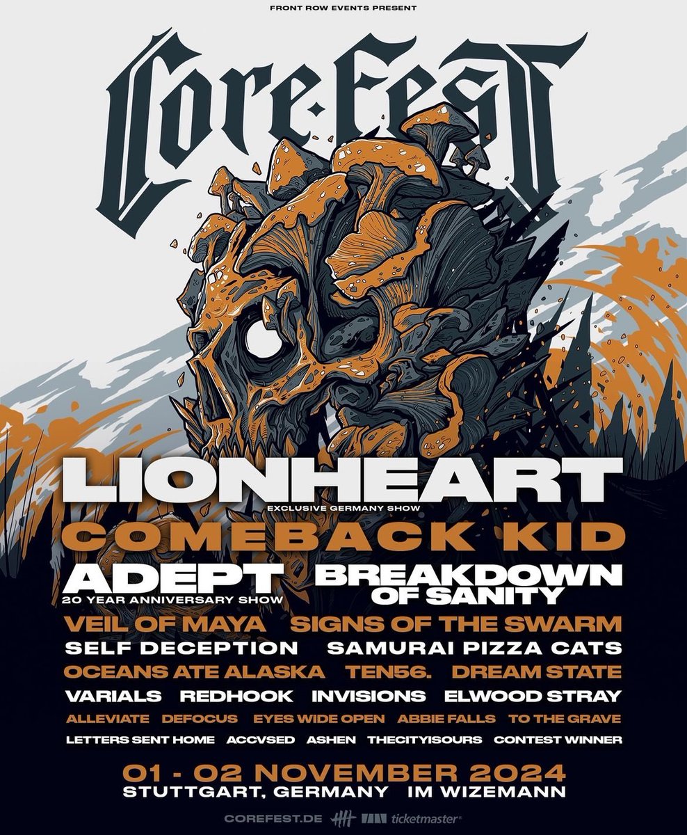 weareredhook's tweet image. Ok UK / EU it’s your turn mates!!!!

Pumped AF to be coming back this Oct/Nov touring with @DreamStateUK playing @CoreFestGermany &amp;amp; celebrating Halloween in Portsmouth with the legends in @Skindredmusic &amp;amp; @AsDecemberFalls  👻🧟‍♀️🎃

🎟️ weareredhook.com