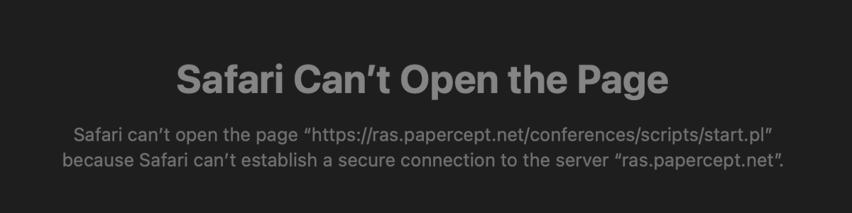 Yet another year, yet another <a href="/ieee_ras_icra/">IEEE ICRA</a> PaperCept server crash. Happy ICRA (not a) deadline to those who celebrate :)