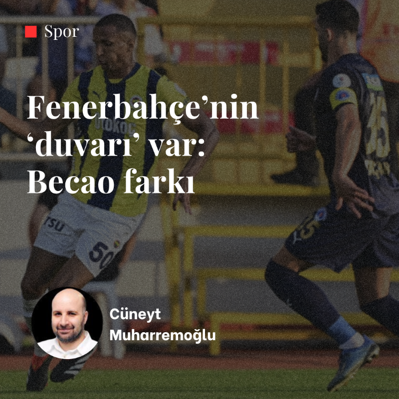 _10Haber's tweet photo. Fenerbahçe’nin ‘duvarı’ var: Becao farkı

🖊️ Cüneyt Muharremoğlu [@cuneytmuh]