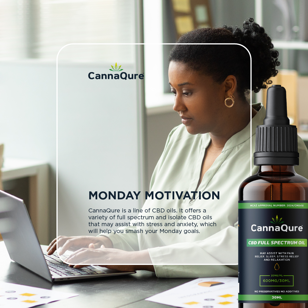 CannaQureZw's tweet photo. Happy Monday!

CannaQure CBD Oil is available from pharmacies all across Zimbabwe. https://t.co/2q1uFo81xW