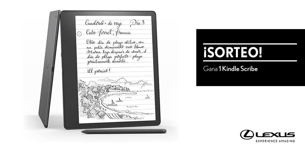 SORTEO | Haz RT y consigue un Kindle Scribe de #LexusUtility Bases Legales: brnw.ch/21wLkZm
