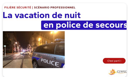 #BacProMétiersDeLaSécurité Un scénario professionnel pour appréhender la vacation de nuit en police de secours dans un format #EscapeGame
➡️j4.cerpeg.fr/metiers/filier…