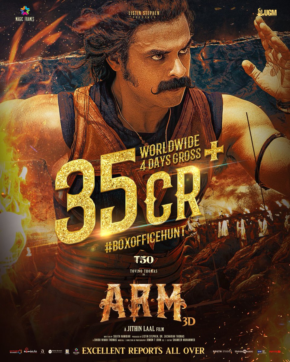 CINEWOOD01's tweet photo. #ARM has grossed over ₹35 crores GBOC and Counting #BoxofficeHunt https://t.co/hfezuCrIlC