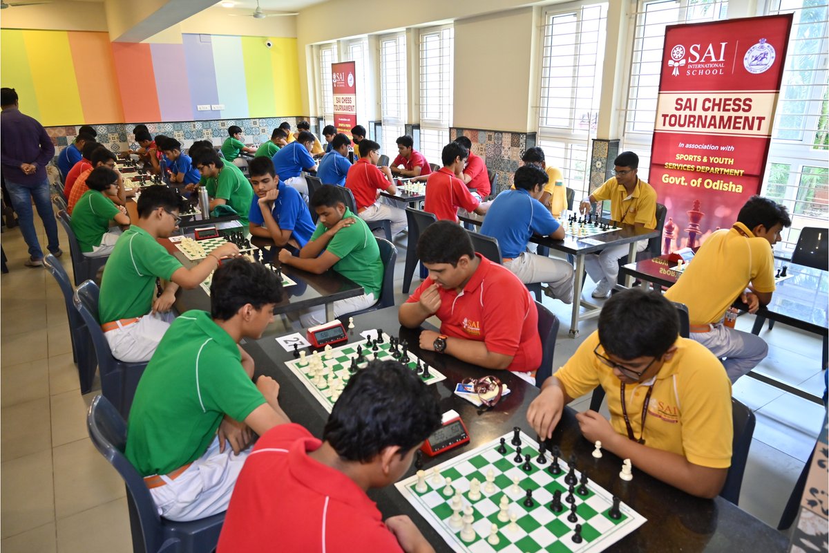 SAI_Edu_In's tweet image. This first edition of the SAI Chess Tournament, held across four categories—Primary Prodigies, Junior Jesters, Middle Game Masters, and Senior Strategists—emphasized problem-solving and logical reasoning.
#StudentExcellence #ChessEvent
