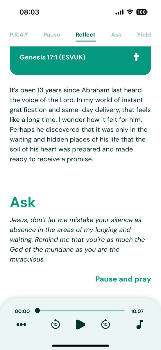 “Remind me that you’re as much the God of the mundane as you are the miraculous” - Lectio 365 - Genesis 17:
