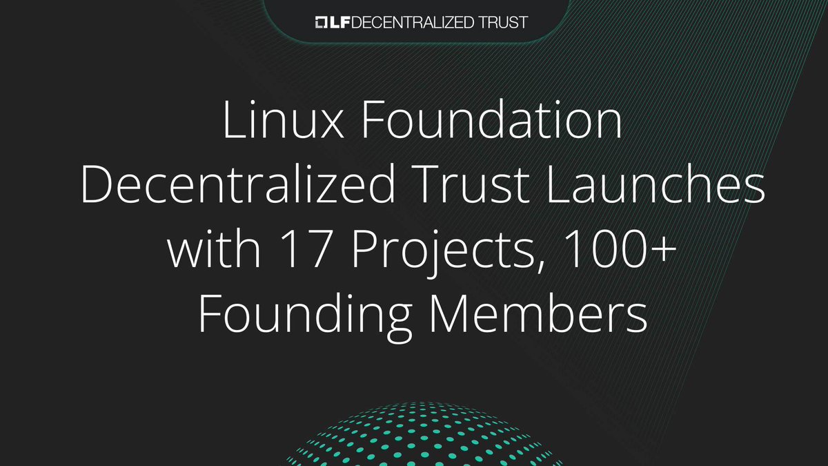 LF Decentralized Trust tweet media