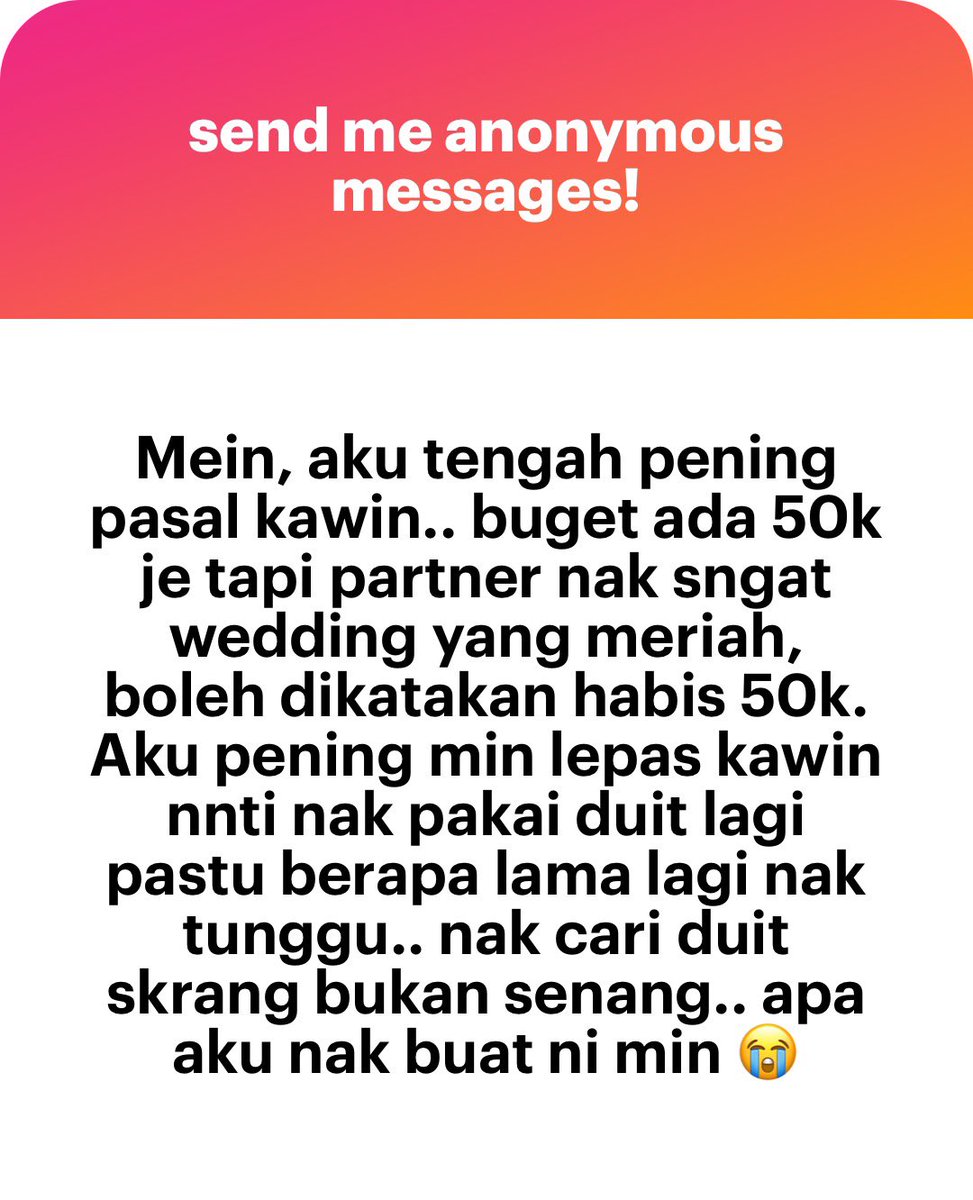 meinmokhtar's tweet photo. Tak kahwin jimat 50k. https://t.co/o0uiLi3OXg