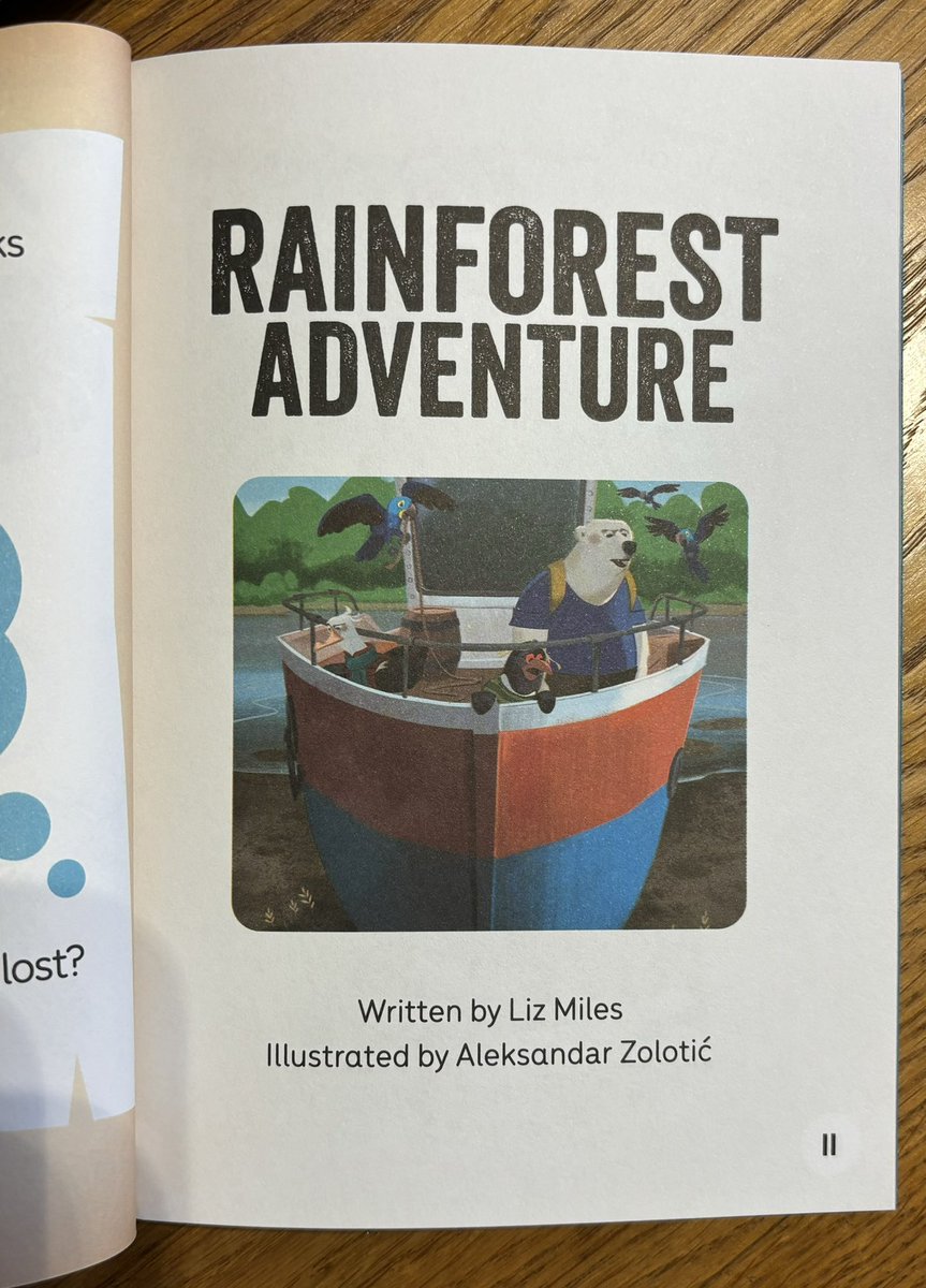 Liz_Miles's tweet image. My latest book for @OUPPrimary ‘Rainforest Adventure’ is all about rainforest animals for the Readerful series. It’s 2 books in 1! A story about the search for a missing animal is followed by lots of photos and facts about all kinds of plants and animals. #Raiseareader #Readerful