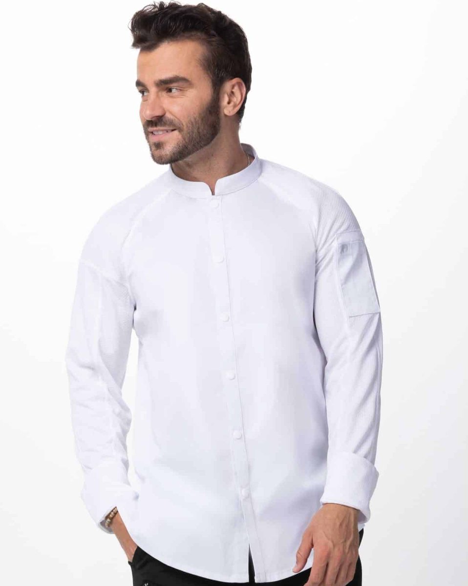 ChefWorksNBL's tweet image. De nieuwe standaard voor kokskleding! Duurzaam stretch en slim fit. De best verkochte koksjas ter wereld  (Chef Works). De Tulum is er in 4 kleuren (Navy) en ook in rits variant en bijzonder mooi! 
Durf eens wat anders!! 👇
zurl.co/wXwT 
#ChefWorks 
#findthefork