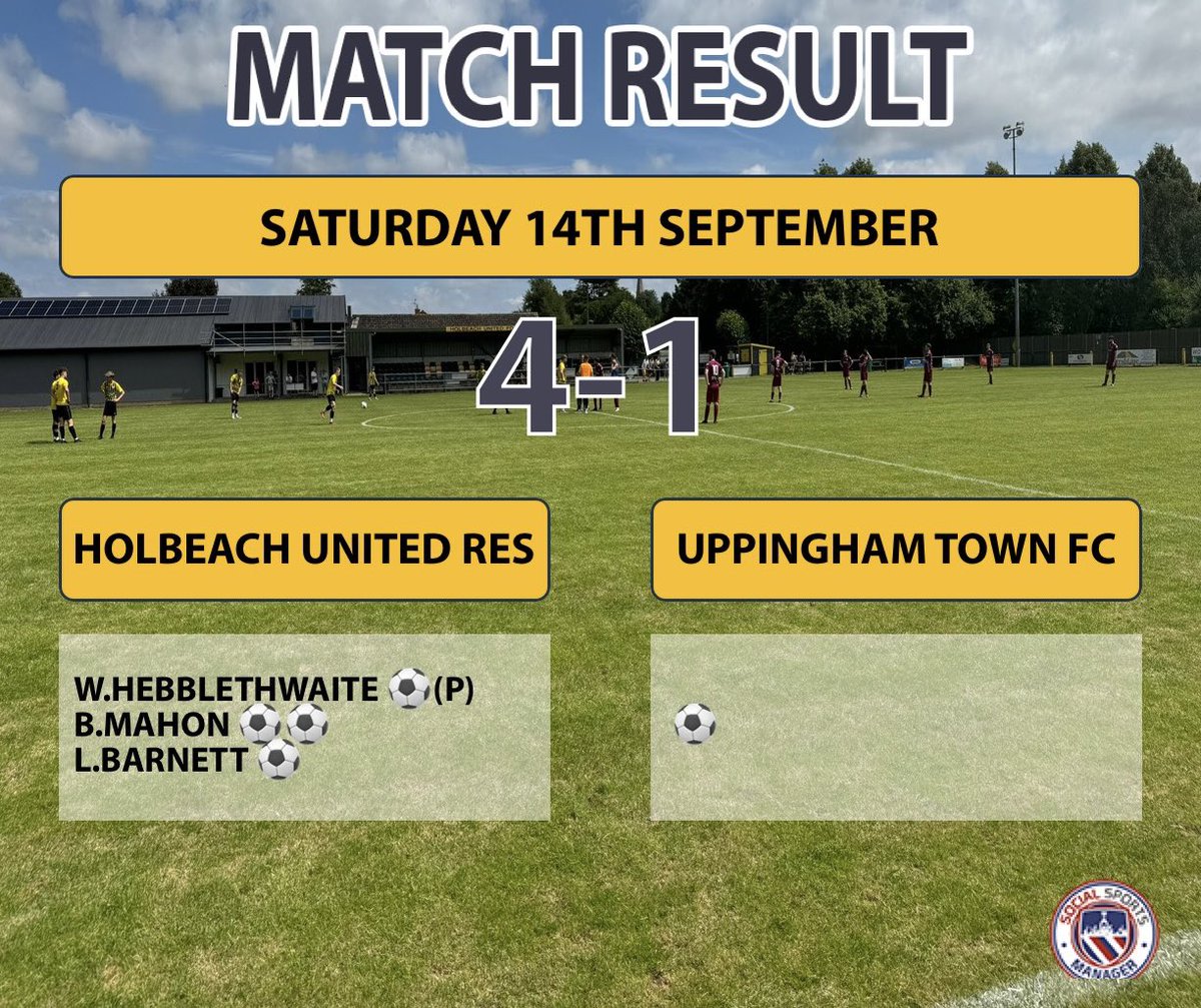 holbeachunited's tweet photo. Superb effort from the lads on Saturday who showed great determination to come from a goal down to take the win and put us through to the next round 

Finally a bit of what we have deserved for some time now 

MOTM @BTECBEEJ ⚽️⚽️ 🅰️ and finished up at cb - Faultless 🐯 https://t.co/HOl7beBxHw