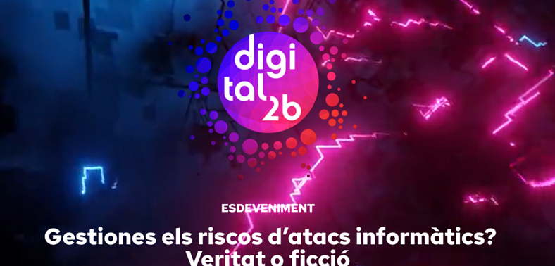 monica_eg's tweet photo. 🗓️Esdeveniment 1 d'octubre digital2b: "Gestiones els riscos d’atacs informàtics? Veritat o ficció" de @CambraBCN, @susanalluna
https://t.co/z178LAnLqs
#womanincyber #ciberseguretat https://t.co/RJWalaTzit