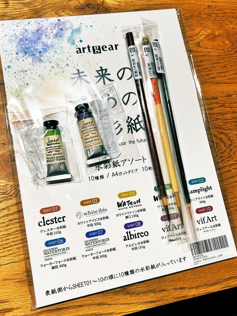 「水彩紙絵の具筆たくさんありがとうございます!!この紙すごくいいな。 」|鈴木小波とジャンプラ神食の料理人❹のイラスト