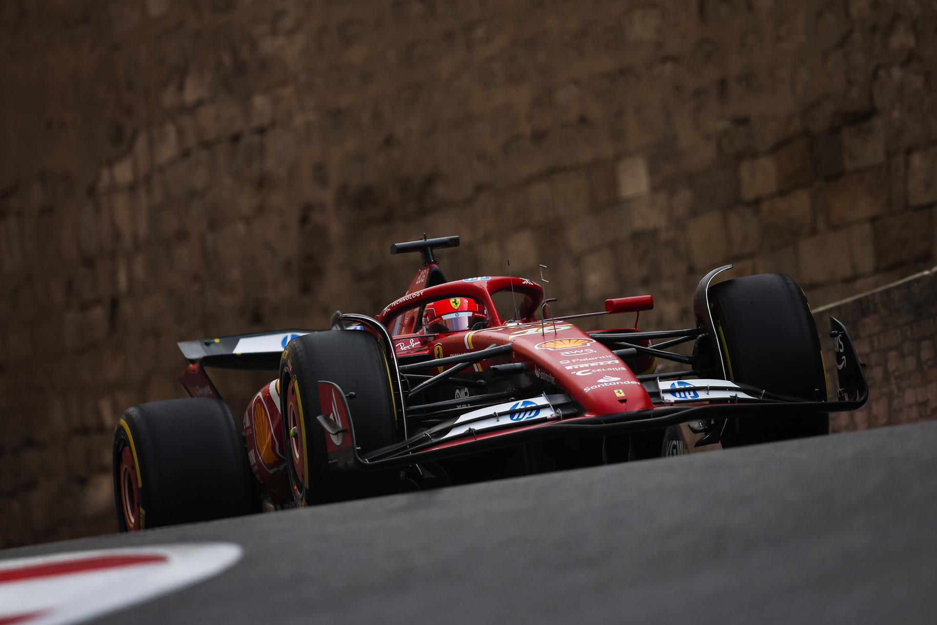 Charles Leclerc in the Azerbaijan Grand Prix
