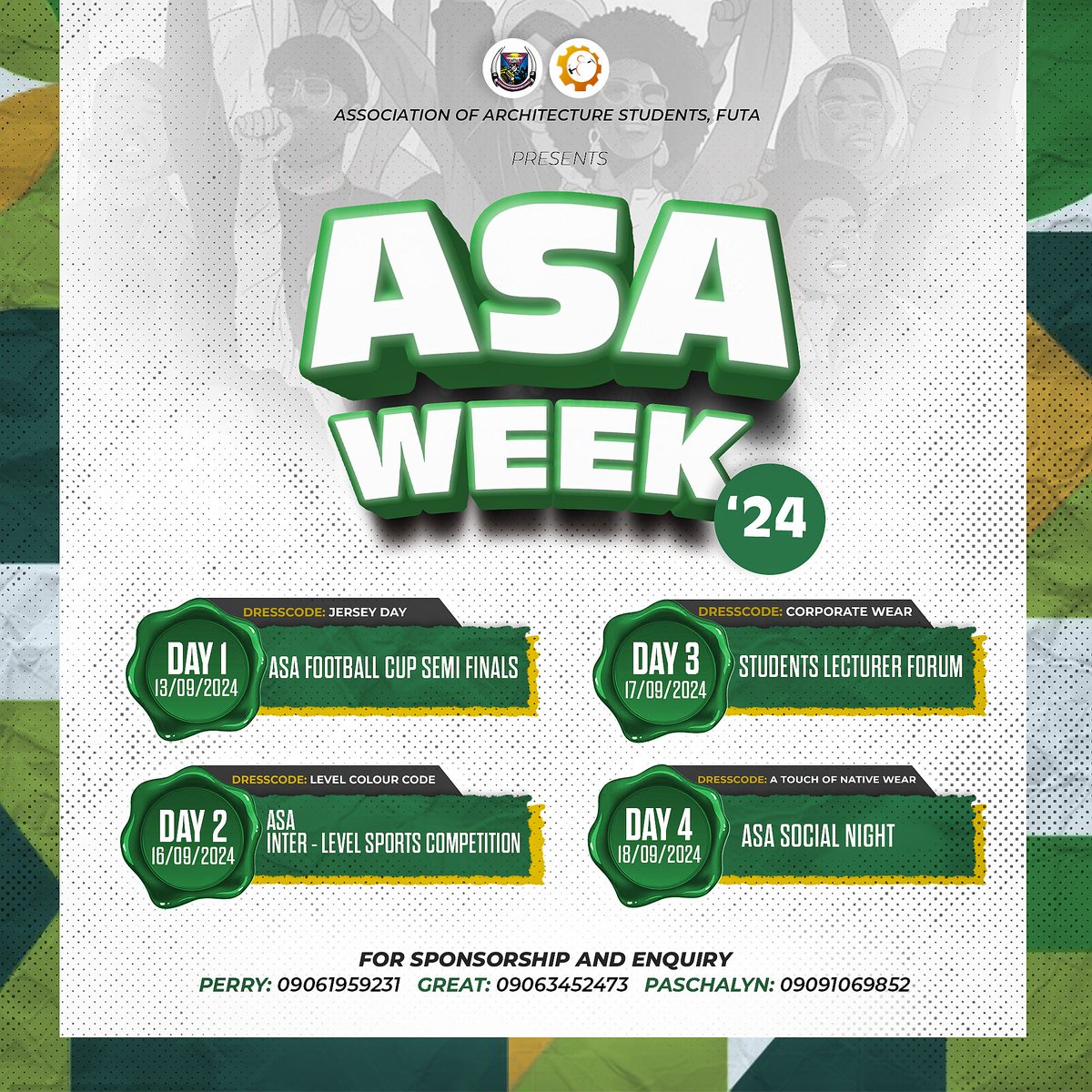 archi_futa's tweet photo. ASA week’24 is here!🤩🤩🤩
Buckle up everyone, as we blast off into an amazing week of learning, growth and fun!✨
Get ready for liftoff!🚀🚀🚀
.
.
.
🎨:@Afolabi37518453
#asa #asaweek #asalympics #FUTA #Futabro #futasports #futarchitects #futafootball #student #studentarchitects https://t.co/JfHnqdRoVa
