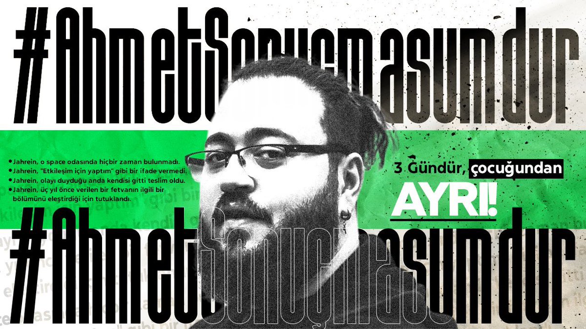 #ahmetsonuçmasumdur #freejahrein