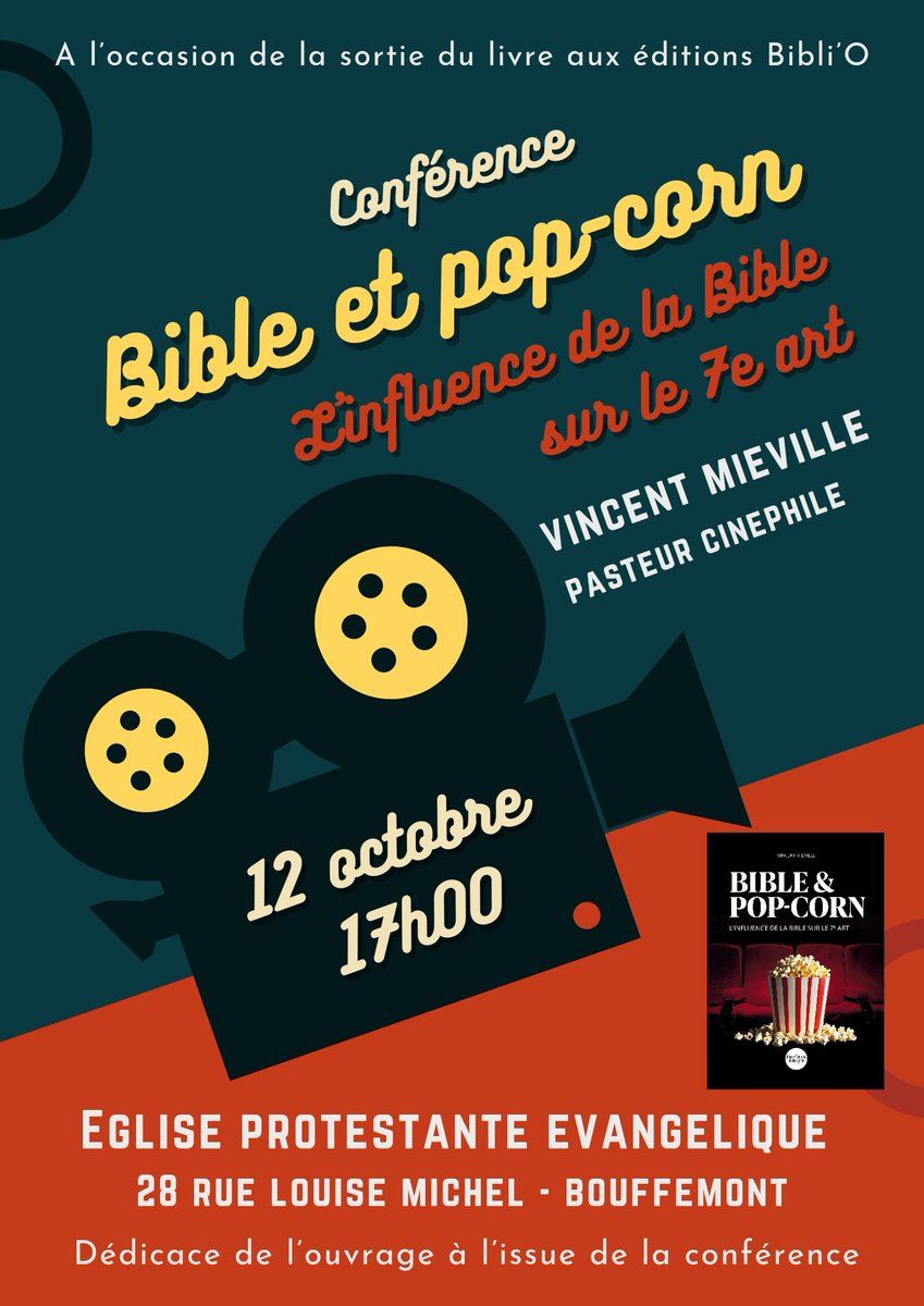 Deux occasions de découvrir mon livre qui sort le 4 octobre en librairie (et de vous le faire dédicacer si ça vous dit...).
- Je serai au Festival protestant du livre le samedi 28 septembre 
- Je donnerai une conférence à Bouffémont le samedi 12 octobre