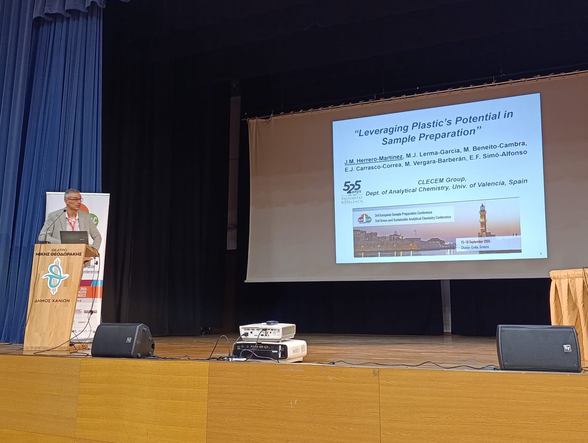 CLECEM_UV's tweet image. Today, Profs. José Manuel Herrero-Martínez and Enrique Javier Carrasco-Correa from CLECEM group presented interesting talks about second life of plastics and 3D printing at @EuSP_GSAC_2024. #samplepreparation #EuSP2024 #GSAC2024
