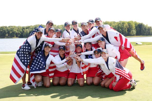 TheGolfDivoTee's tweet image. Congrats to Team USA on regaining the #Solheim Cup -  it always comes down to the putting in match play and the Americans’ performance on the greens made the difference.

I do not understand why Leona McGuire played in only one of the four fourballs/foursomes matches. Very odd.