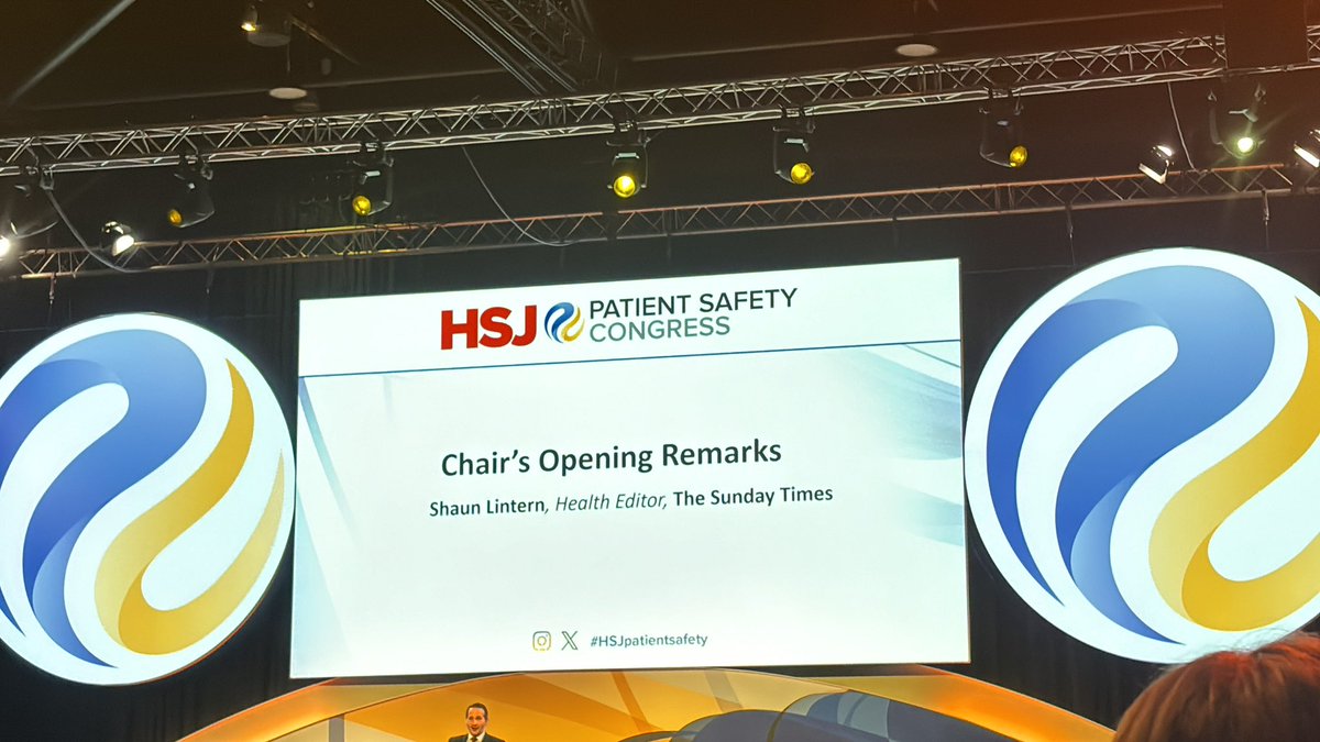 Just waiting for the opening remarks at 2024 HSJ patient Safety Congress #Learning <a href="/emma1wright39/">Emma1.wright</a> <a href="/sharonm68132097/">SMHarrogate</a> <a href="/LthtTeam/">LTHTPatientSafetyTeam</a>