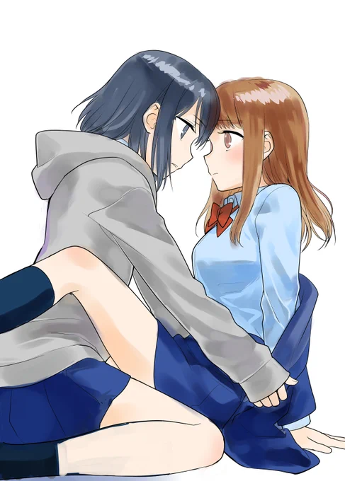#皆さんのラフと塗った後を見せてください 創作百合本の記念すべき一冊目をチョイス 