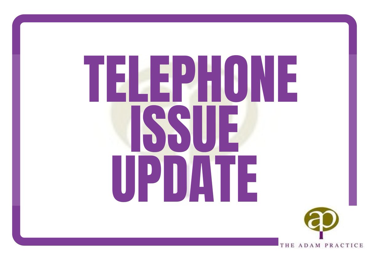 We are aware there is an ongoing issue with our phone lines and we are working with our phone provider to try and rectify the issues as soon as possible. We apologise for any inconvenience caused to our patients.